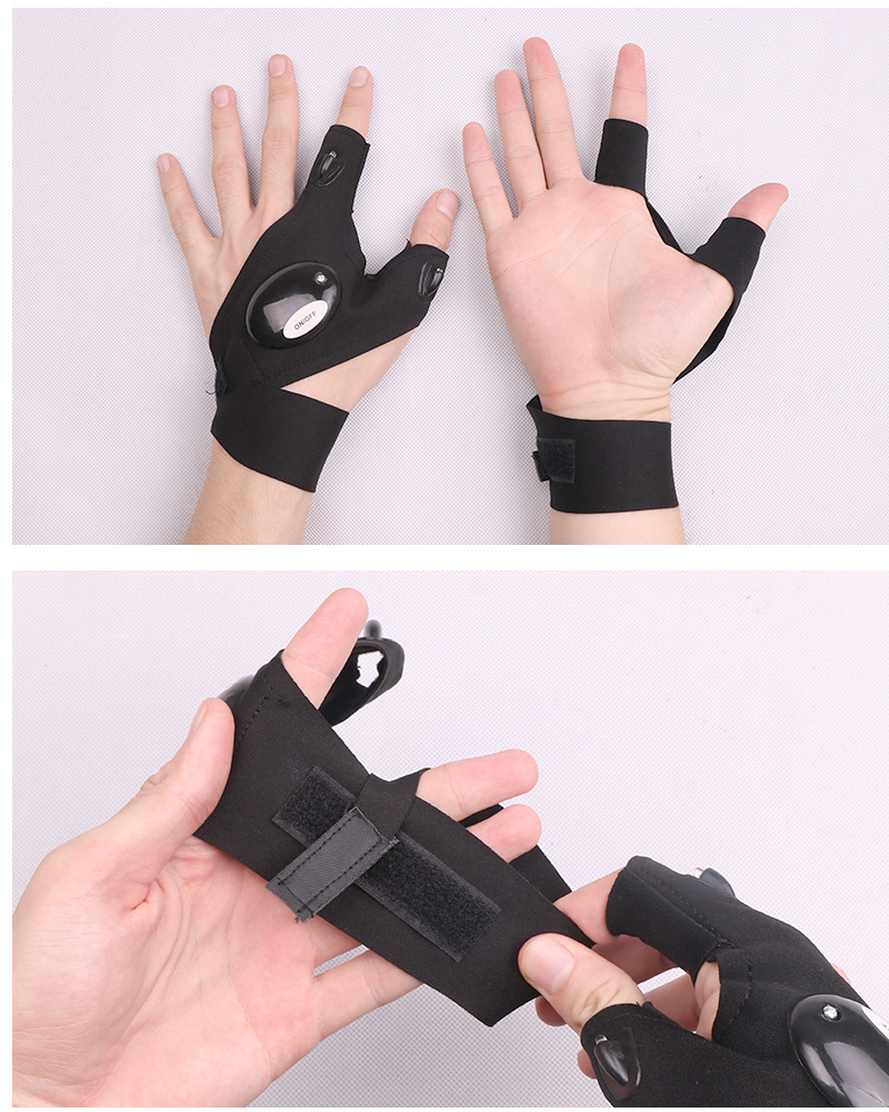 Waterproof LED Light Work Gloves