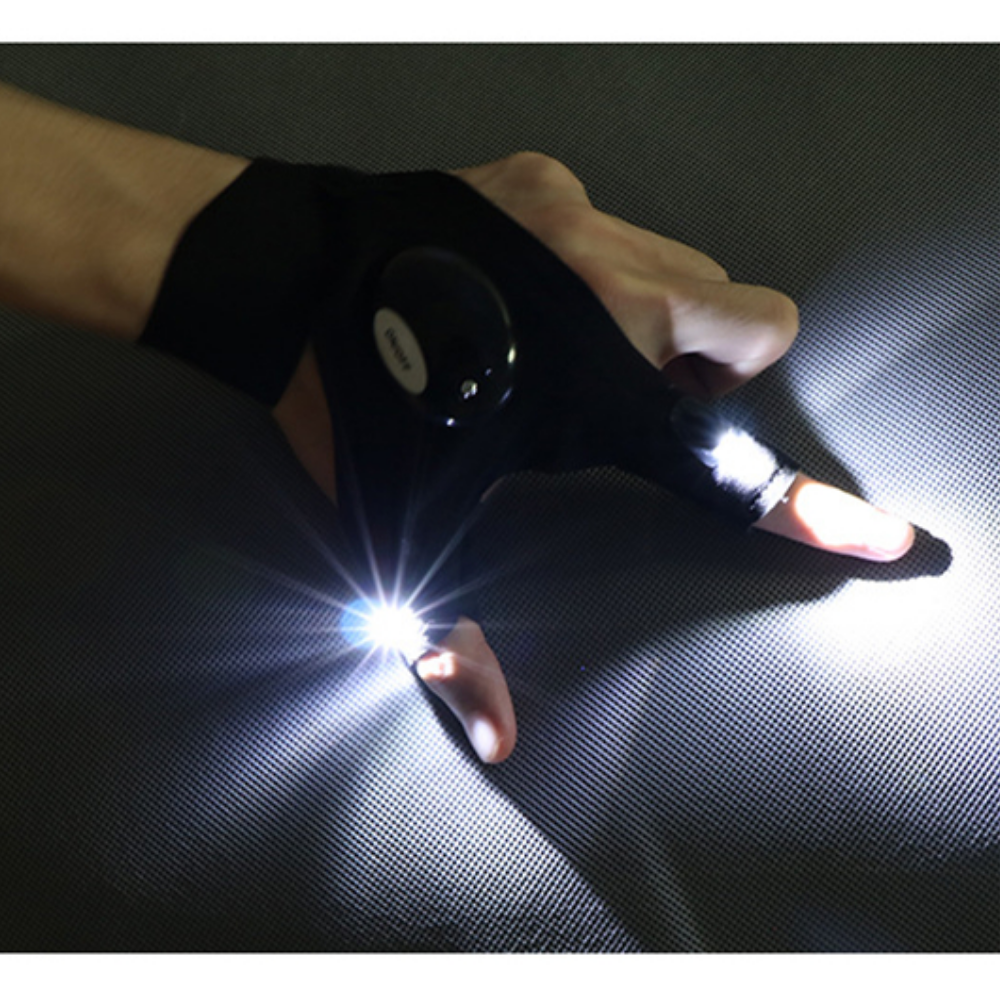 Waterproof LED Light Work Gloves