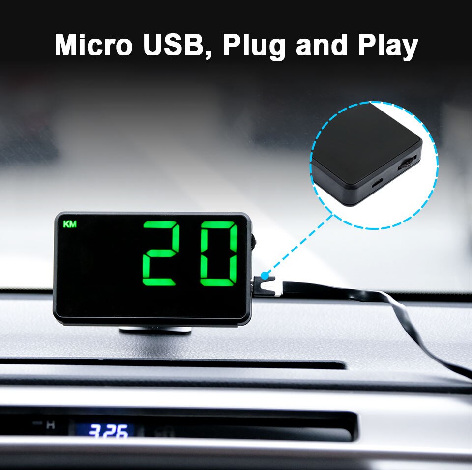HUD GPS car speedometer