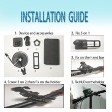 Vjoy GPS Speedometer 4.5″ C80 Speed Odometer Mileage HUD Display Digital Speed Alarm MPH KMH Altitude Display Projector 3” C60s Vjoy GPS Speedometer 4.5