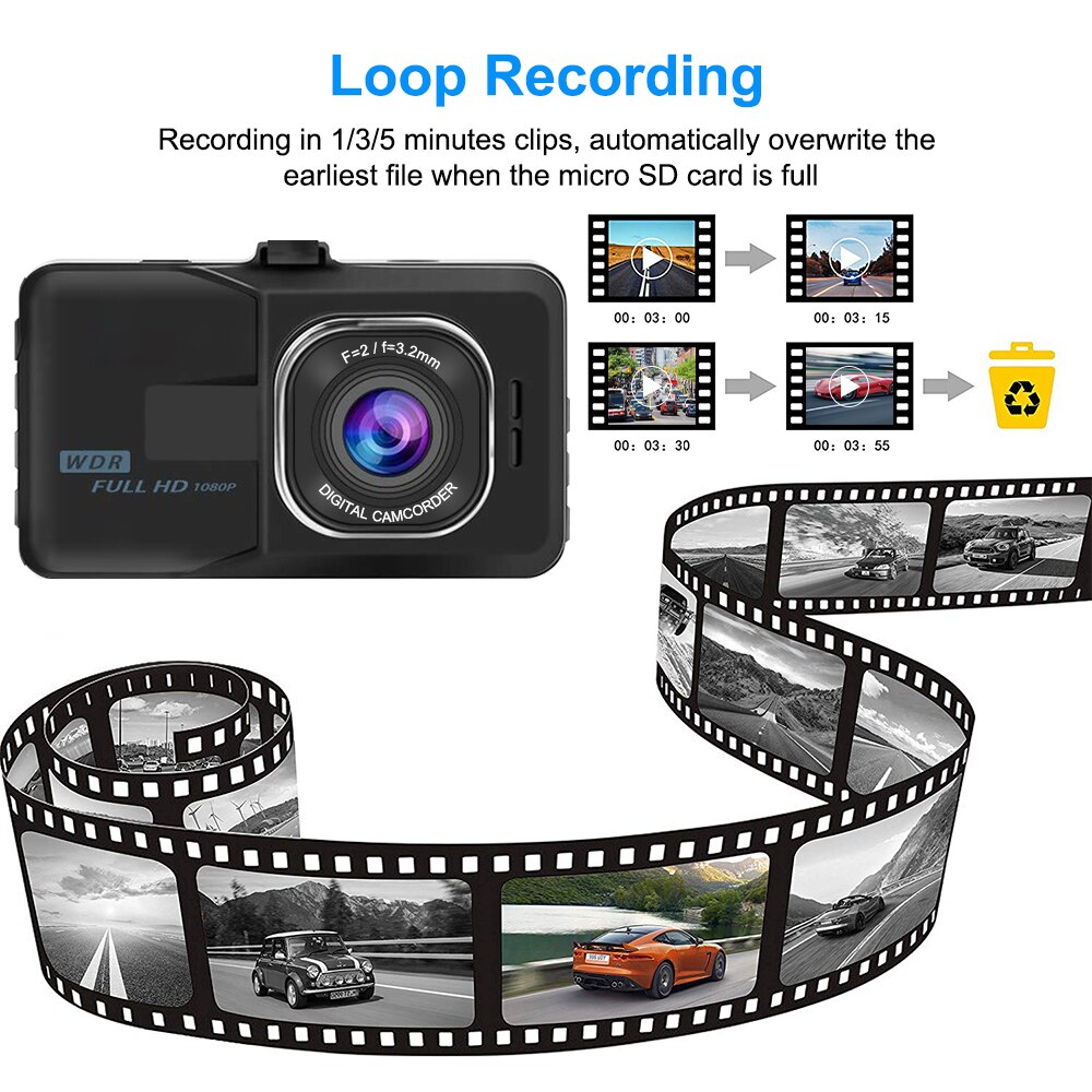 2021 New Dash Cam Car DVR Video Recorder Dashcam 3 Dash cam car DVR video recorder