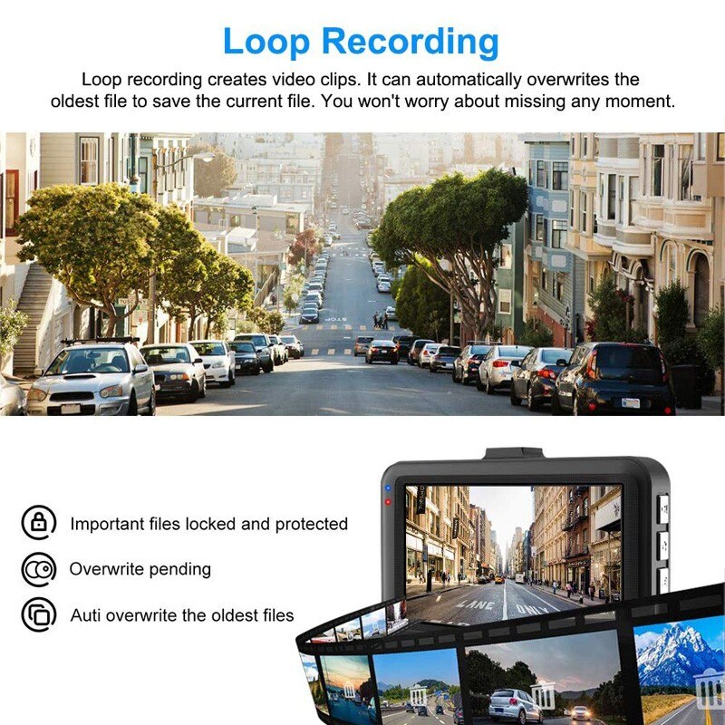 2021 New Dash Cam Car DVR Video Recorder Dashcam 3 Dash cam car DVR video recorder