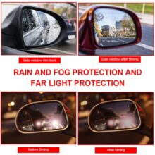 4Pcs Window Film Car Rear Mirror Protective Film Clear Rainproof Protective Anti-glare Clear Soft Anti Fog Film Car Accessories 4Pcs Window Film Car Rear Mirror Protective Film Clear Rainproof Protective Anti-glare Clear Soft Anti Fog Film Car Accessories