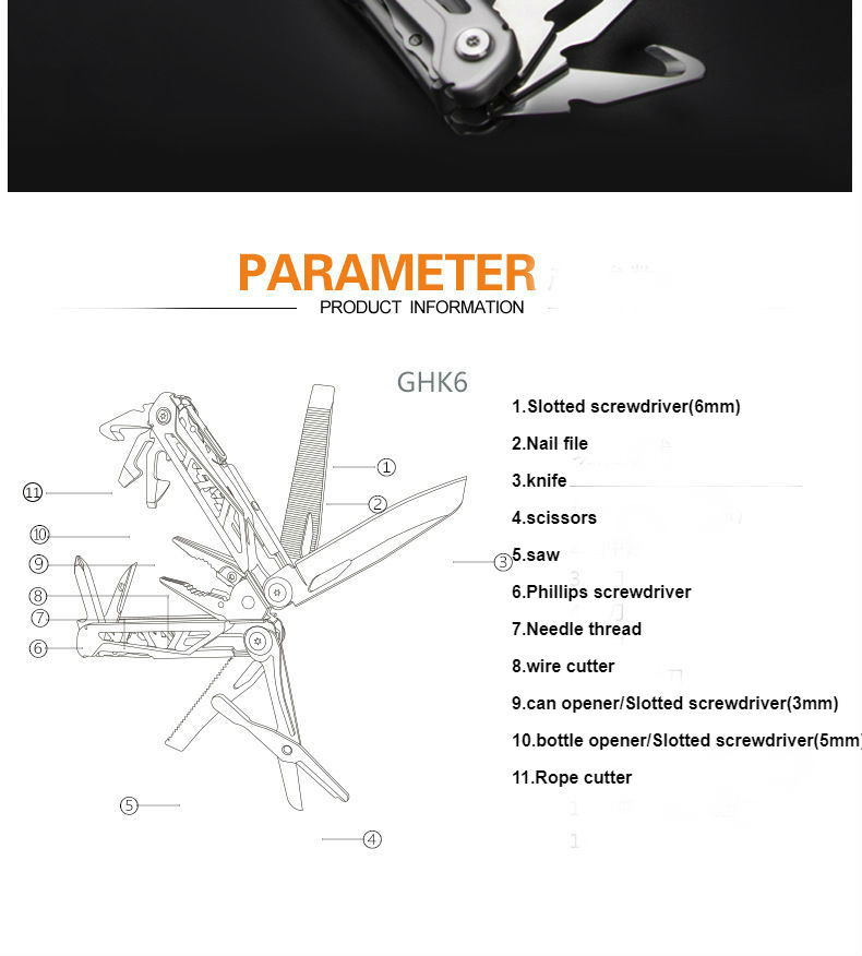 Multifunctional Multi Tools & Outdoor Camping Tools