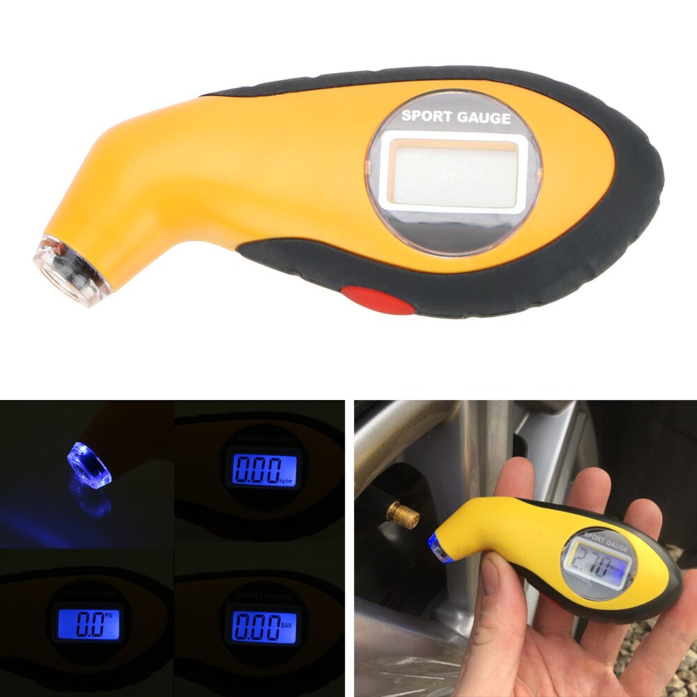 Car TPMS Tyre Pressure Monitoring System Solar Power Digital LCD Display Auto Security Alarm Systems Pressure External Sensor Tyre Pressure Gauge