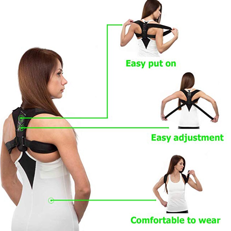 Adjustable black correcting posture support
