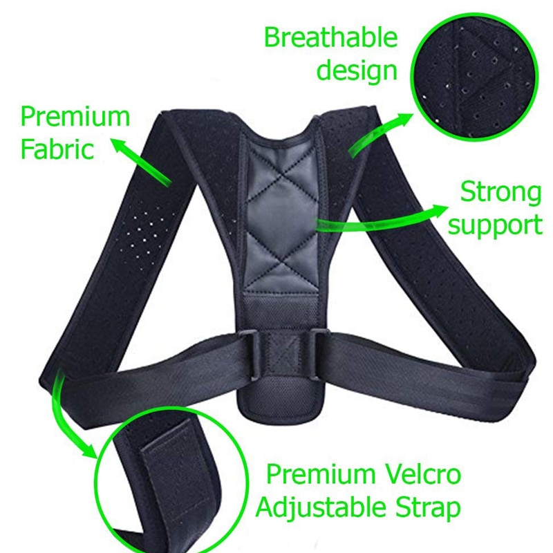 Adjustable black correcting posture support
