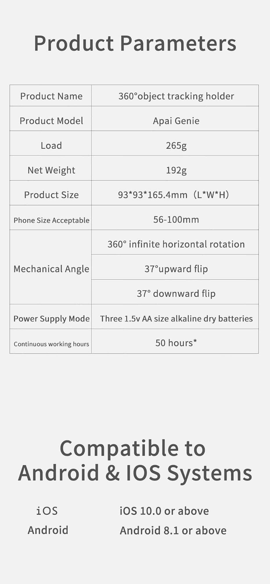 Tracking Camera Phone Holder