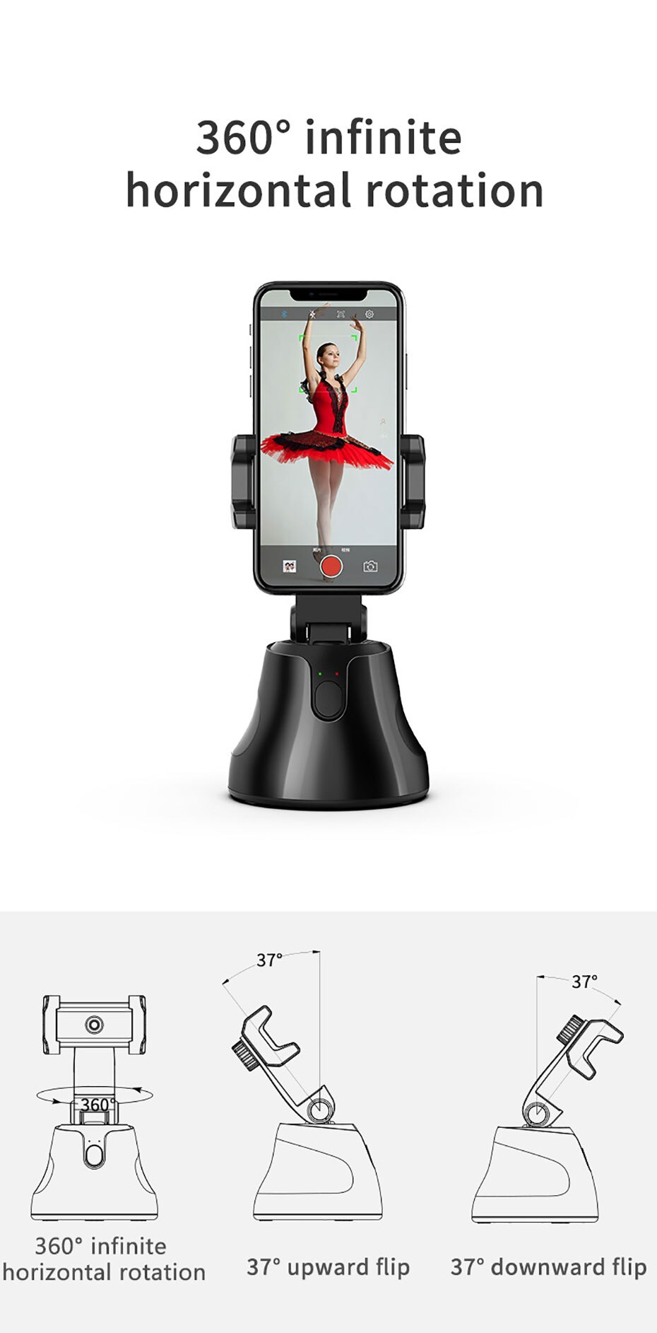 Tracking Camera Phone Holder