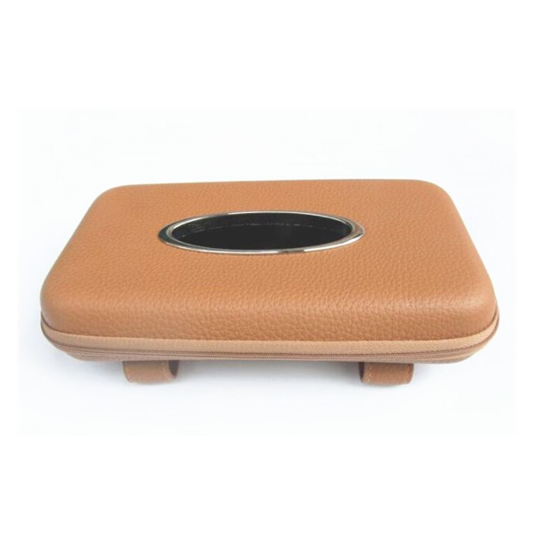 Car Napkin Holder Hanging Tissue Box Auto Sunshade Storage Boxes Microfiber Leather Sun Visor Tissue Paper Holders
