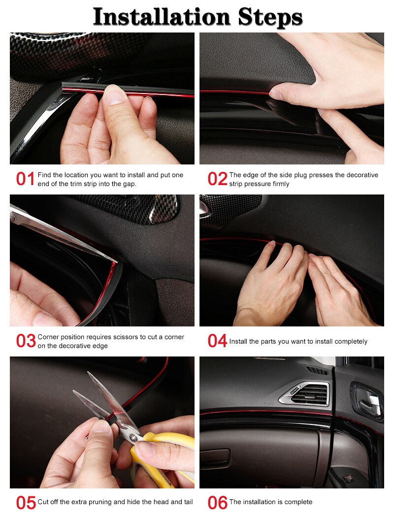 Car Moulding Decoration Flexible Strips