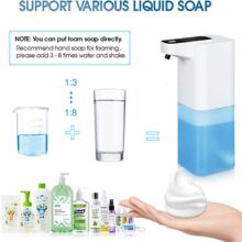 Hand Foam Liquid Soap Dispenser Automatic Soap Dispensers for Bathroom Touchless Dish Soap Dispenser Electric Hand Free Hand Foam Liquid Soap Dispenser Automatic Soap Dispensers for Bathroom Touchless Dish Soap Dispenser Electric Hand Free
