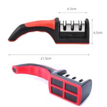 Knife Sharpener 3-Stage With 1 More Replace Sharpener Manual Kitchen Knife Sharpening Tool For All Knives Kitchen Tools Knife Sharpener 3-Stage With 1 More Replace Sharpener Manual Kitchen Knife Sharpening Tool For All Knives Kitchen Tools