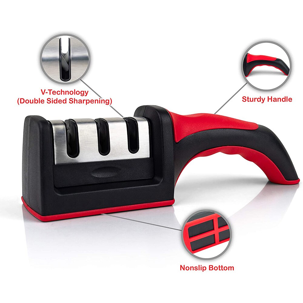 3-Stage Kitchen Knife Sharpening Tool For All Knives Kitchen Tools 3-Stage Kitchen Knife Sharpening Tool For All Knives Kitchen Tools