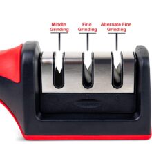 Knife Sharpener 3-Stage With 1 More Replace Sharpener Manual Kitchen Knife Sharpening Tool For All Knives Kitchen Tools Knife Sharpener 3-Stage With 1 More Replace Sharpener Manual Kitchen Knife Sharpening Tool For All Knives Kitchen Tools