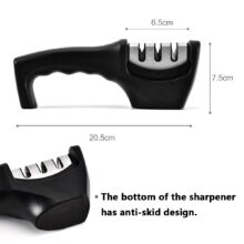 Knife Sharpener 3-Stage With 1 More Replace Sharpener Manual Kitchen Knife Sharpening Tool For All Knives Kitchen Tools Knife Sharpener 3-Stage With 1 More Replace Sharpener Manual Kitchen Knife Sharpening Tool For All Knives Kitchen Tools