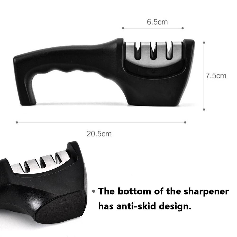 3-Stage Kitchen Knife Sharpening Tool For All Knives Kitchen Tools 3-Stage Kitchen Knife Sharpening Tool For All Knives Kitchen Tools