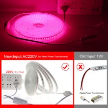 LED Grow Strip Full Spectrum Waterproof AC220V LED Grow Light 2835 LED Phyto lamps For Plants Flowers Greenhouses Hydroponic LED Grow Strip Full Spectrum Waterproof AC220V LED Grow Light 2835 LED Phyto lamps For Plants Flowers Greenhouses Hydroponic