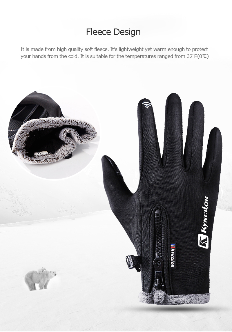 Thermal Touchscreen Anti-Slip Windproof Cycling Gloves 