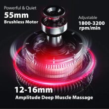 LCD Display Massage Gun Deep Muscle Massager Muscle Pain Body Neck Massage Exercising Relaxation Slimming Shaping Pain Relief LCD Display Massage Gun Deep Muscle Massager Muscle Pain Body Neck Massage Exercising Relaxation Slimming Shaping Pain Relief
