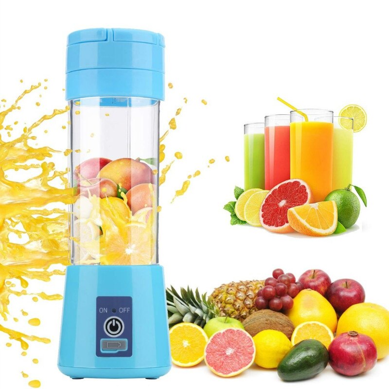 DTVANE 6 Cutter Head Smoothie Blender Electric Juicer Machine Portable Blender Mini Food Processor Personal Lemon Squeezer