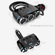12V-24V Car Cigarette Lighter Socket Splitter Plug LED USB Charger Adapter USB Car Charger For Mobile Phone MP3 DVR Accessories 12V-24V Car Cigarette Lighter Socket Splitter Plug LED USB Charger Adapter USB Car Charger For Mobile Phone MP3 DVR Accessories