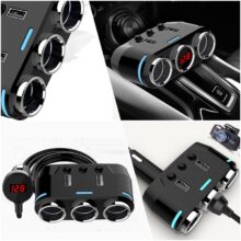 12V-24V Car Cigarette Lighter Socket Splitter Plug LED USB Charger Adapter USB Car Charger For Mobile Phone MP3 DVR Accessories 12V-24V Car Cigarette Lighter Socket Splitter Plug LED USB Charger Adapter USB Car Charger For Mobile Phone MP3 DVR Accessories