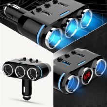 12V-24V Car Cigarette Lighter Socket Splitter Plug LED USB Charger Adapter USB Car Charger For Mobile Phone MP3 DVR Accessories 12V-24V Car Cigarette Lighter Socket Splitter Plug LED USB Charger Adapter USB Car Charger For Mobile Phone MP3 DVR Accessories