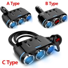 12V-24V Car Cigarette Lighter Socket Splitter Plug LED USB Charger Adapter USB Car Charger For Mobile Phone MP3 DVR Accessories 12V-24V Car Cigarette Lighter Socket Splitter Plug LED USB Charger Adapter USB Car Charger For Mobile Phone MP3 DVR Accessories