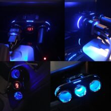 12V-24V Car Cigarette Lighter Socket Splitter Plug LED USB Charger Adapter USB Car Charger For Mobile Phone MP3 DVR Accessories 12V-24V Car Cigarette Lighter Socket Splitter Plug LED USB Charger Adapter USB Car Charger For Mobile Phone MP3 DVR Accessories