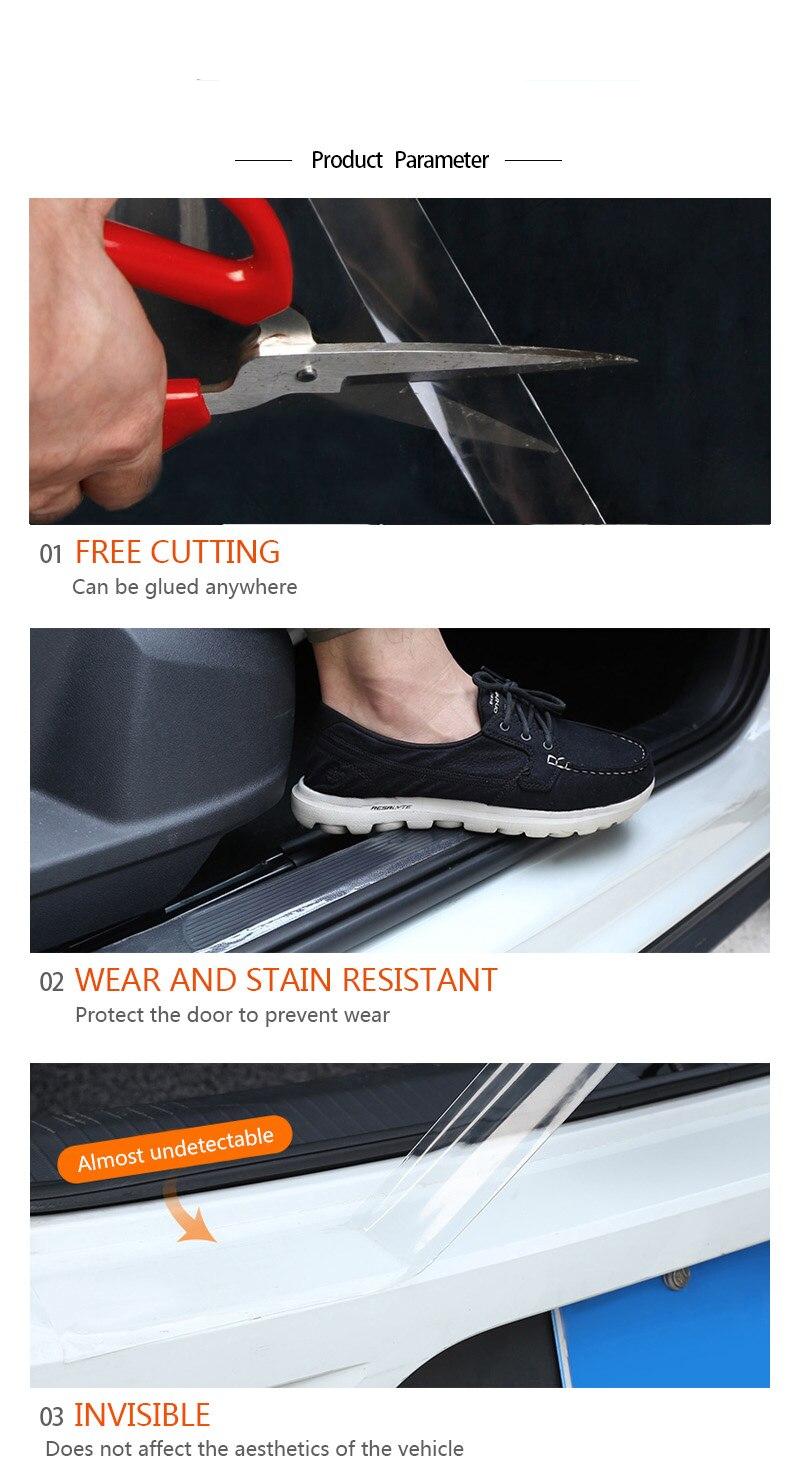 Auto Protector Film Door Edge Protective Nano Glue Car Trunk Door Sill