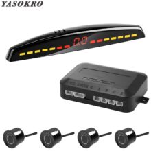 YASOKRO Car Led Parking Sensor Auto Car Detector Parktronic Display Reverse Backup Radar Monitor System With 4 Sensors YASOKRO Car Led Parking Sensor Auto Car Detector Parktronic Display Reverse Backup Radar Monitor System With 4 Sensors