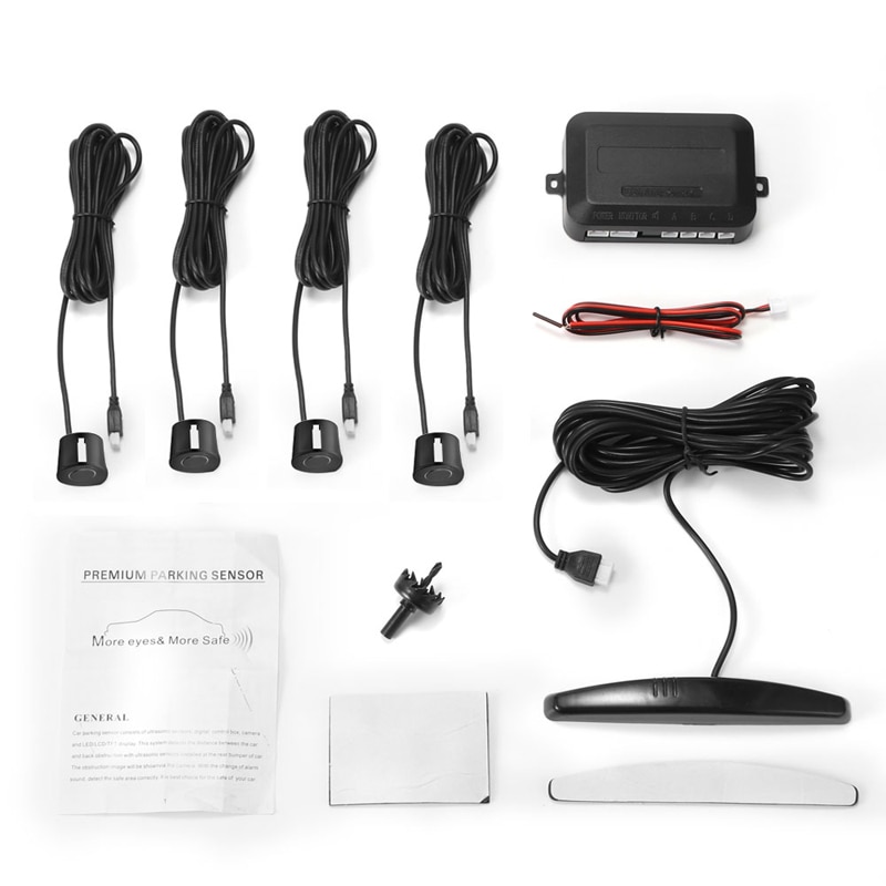Car Led Parking Sensor Auto Car Detector Display Reverse Backup System With 4 Sensors Car Led Parking Sensor Auto Car Detector Display Reverse Backup System With 4 Sensors