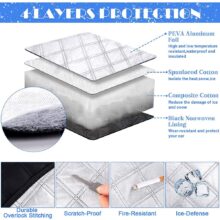 NEW Winter Car Windshield Cover 4-Layer Magnetic Sun Shade Snow Frost Ice Cover Protector with Reflective Strip for Car SUV MPV NEW Winter Car Windshield Cover 4-Layer Magnetic Sun Shade Snow Frost Ice Cover Protector with Reflective Strip for Car SUV MPV