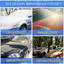 NEW Winter Car Windshield Cover 4-Layer Magnetic Sun Shade Snow Frost Ice Cover Protector with Reflective Strip for Car SUV MPV NEW Winter Car Windshield Cover 4-Layer Magnetic Sun Shade Snow Frost Ice Cover Protector with Reflective Strip for Car SUV MPV
