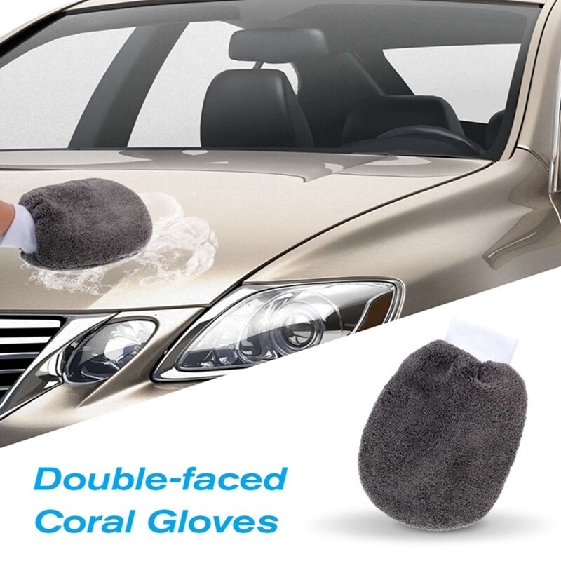 9pcs/Set Auto Cleaning Tools Microfiber Towel Car Tire Brush Soft Absorbancy Glove Detailing Car Motorcycle Washer Care Set