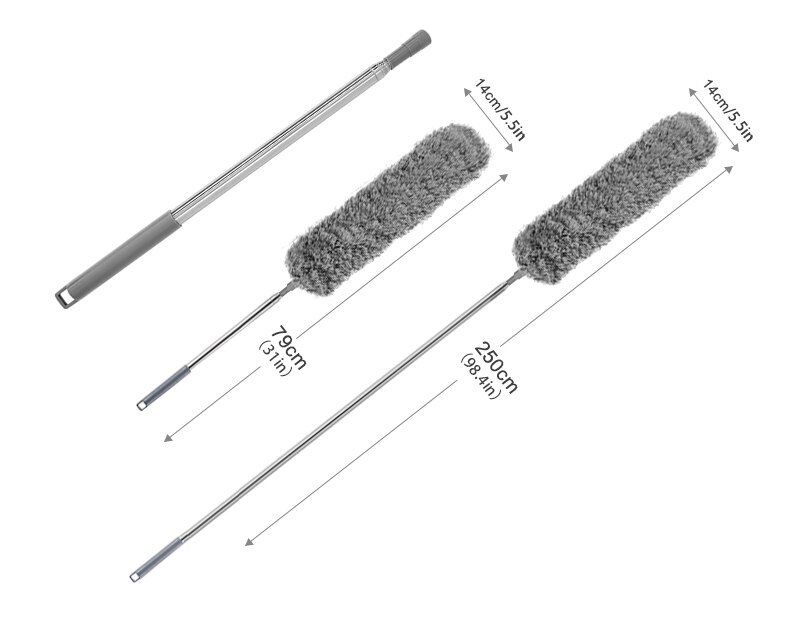 Dust Cleaning Brush Set Telescopic Microfiber Dust Removal Dusters Bendable Dust Brush For Car Furniture Household Cleaning