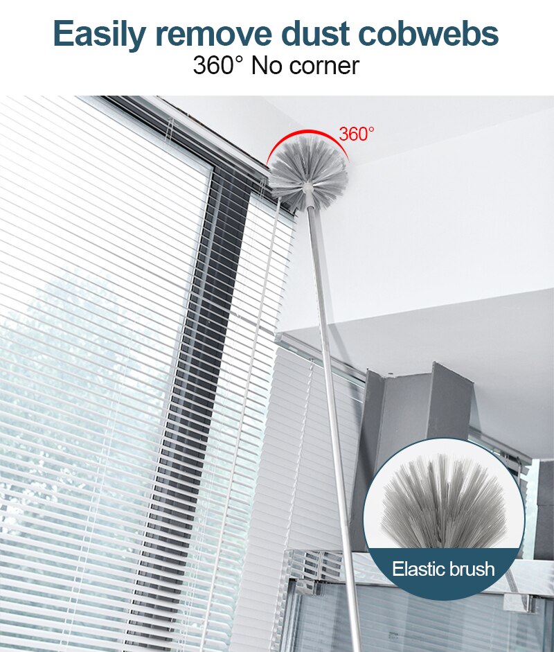 Dust Cleaning Brush Set Telescopic Microfiber Dust Removal Dusters Bendable Dust Brush For Car Furniture Household Cleaning