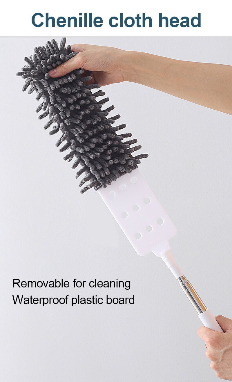 Dust Cleaning Brush Set Telescopic Microfiber Dust Removal Dusters Bendable Dust Brush For Car Furniture Household Cleaning