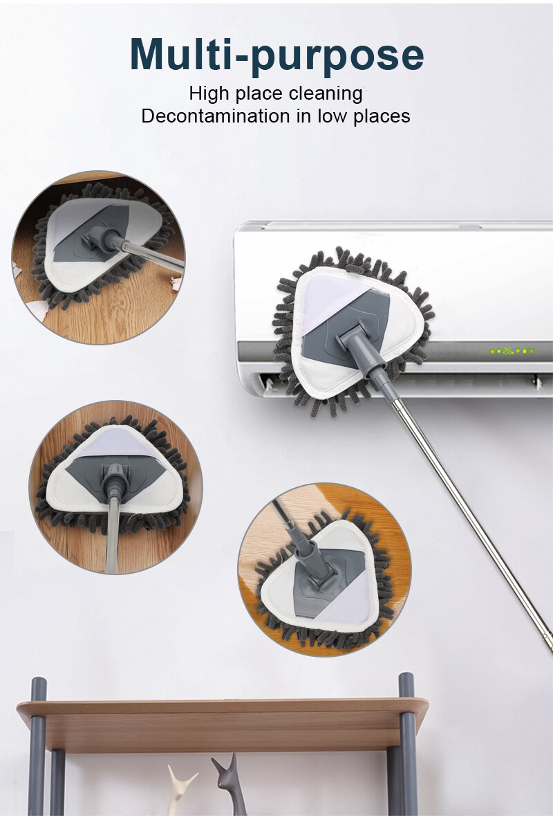 Dust Cleaning Brush Set Telescopic Microfiber Dust Removal Dusters Bendable Dust Brush For Car Furniture Household Cleaning